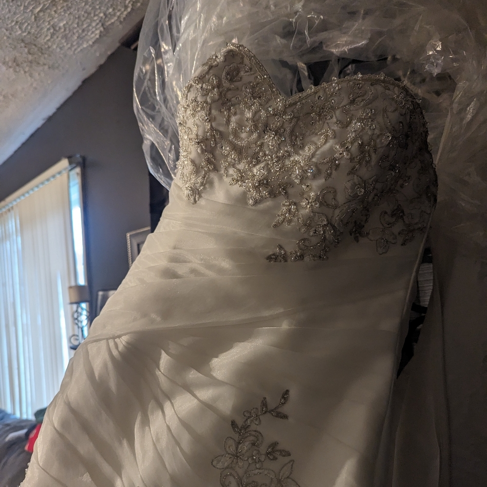 Unaltered wedding dress